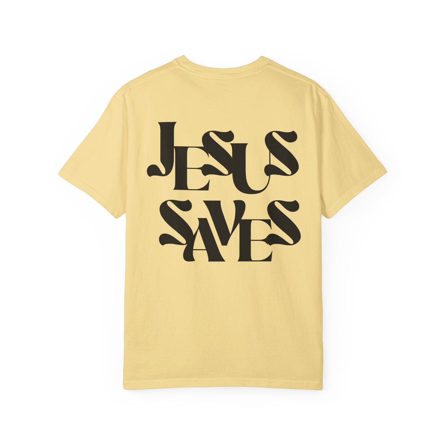 Unisex Garment-Dyed T-Shirt, Faith-Based Apparel, Jesus Saves Tee, Summer Casual Wear, Spiritual Gift, Everyday Comfort
