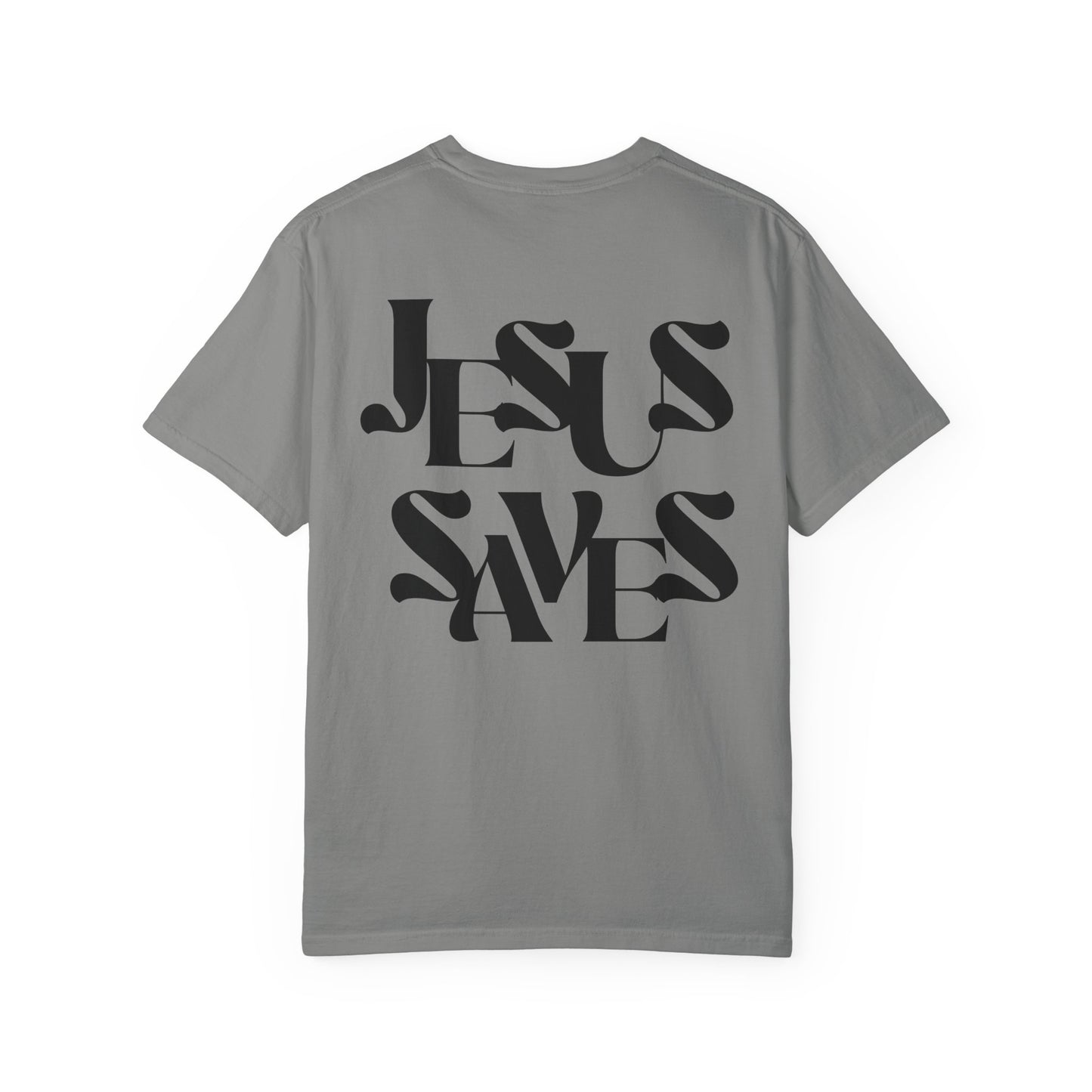 Unisex Garment-Dyed T-Shirt, Faith-Based Apparel, Jesus Saves Tee, Summer Casual Wear, Spiritual Gift, Everyday Comfort