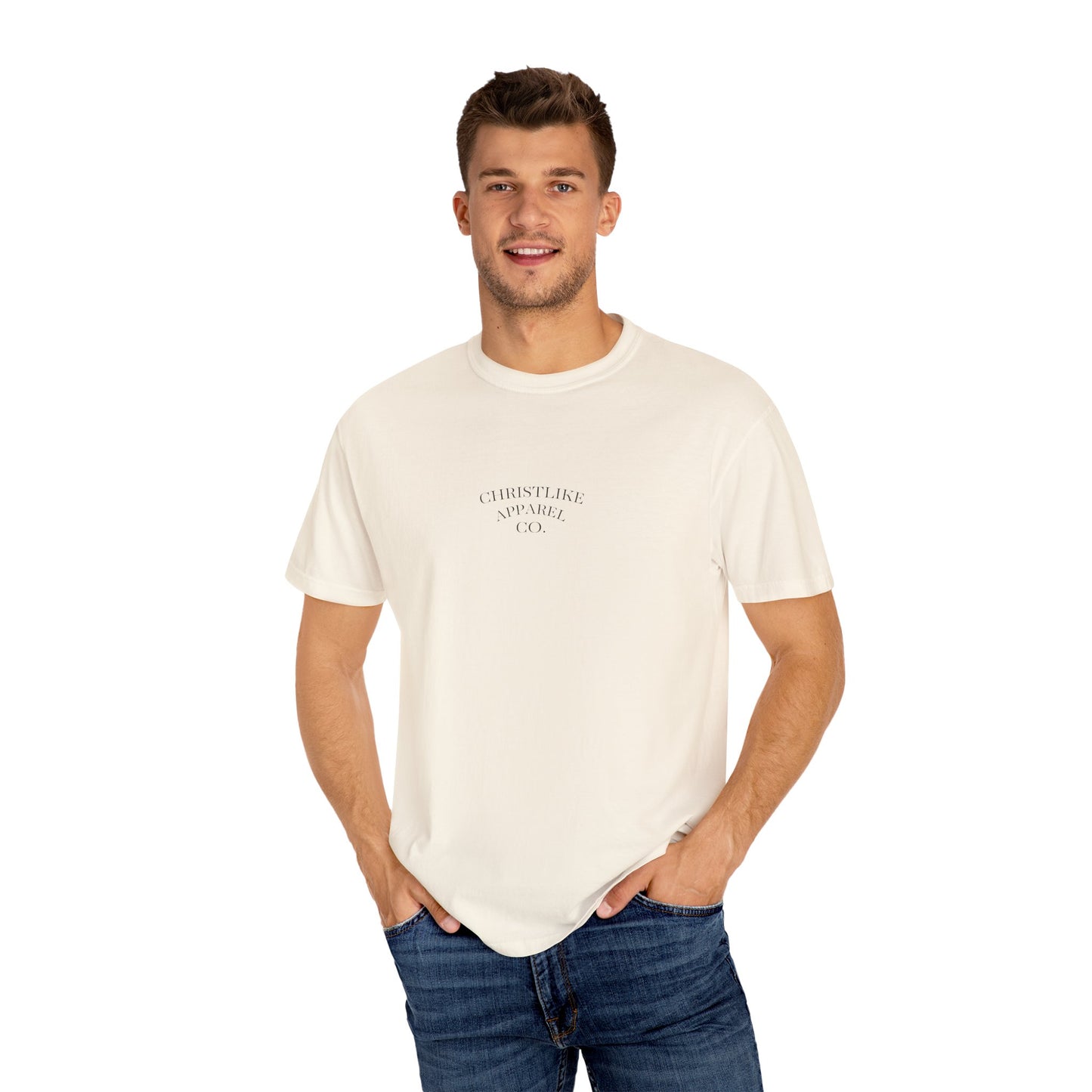 Unisex Garment-Dyed T-Shirt, Faith-Based Apparel, Jesus Saves Tee, Summer Casual Wear, Spiritual Gift, Everyday Comfort
