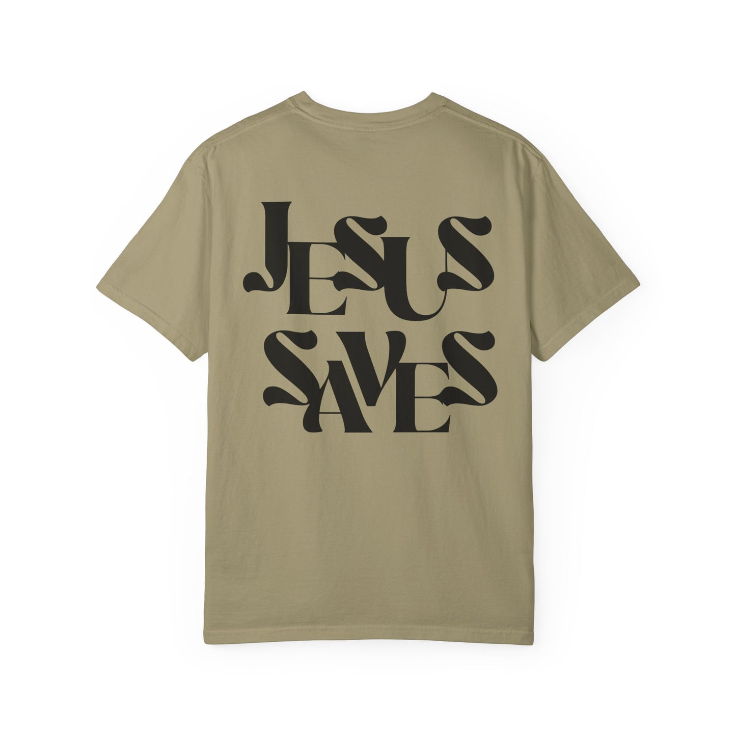 Unisex Garment-Dyed T-Shirt, Faith-Based Apparel, Jesus Saves Tee, Summer Casual Wear, Spiritual Gift, Everyday Comfort