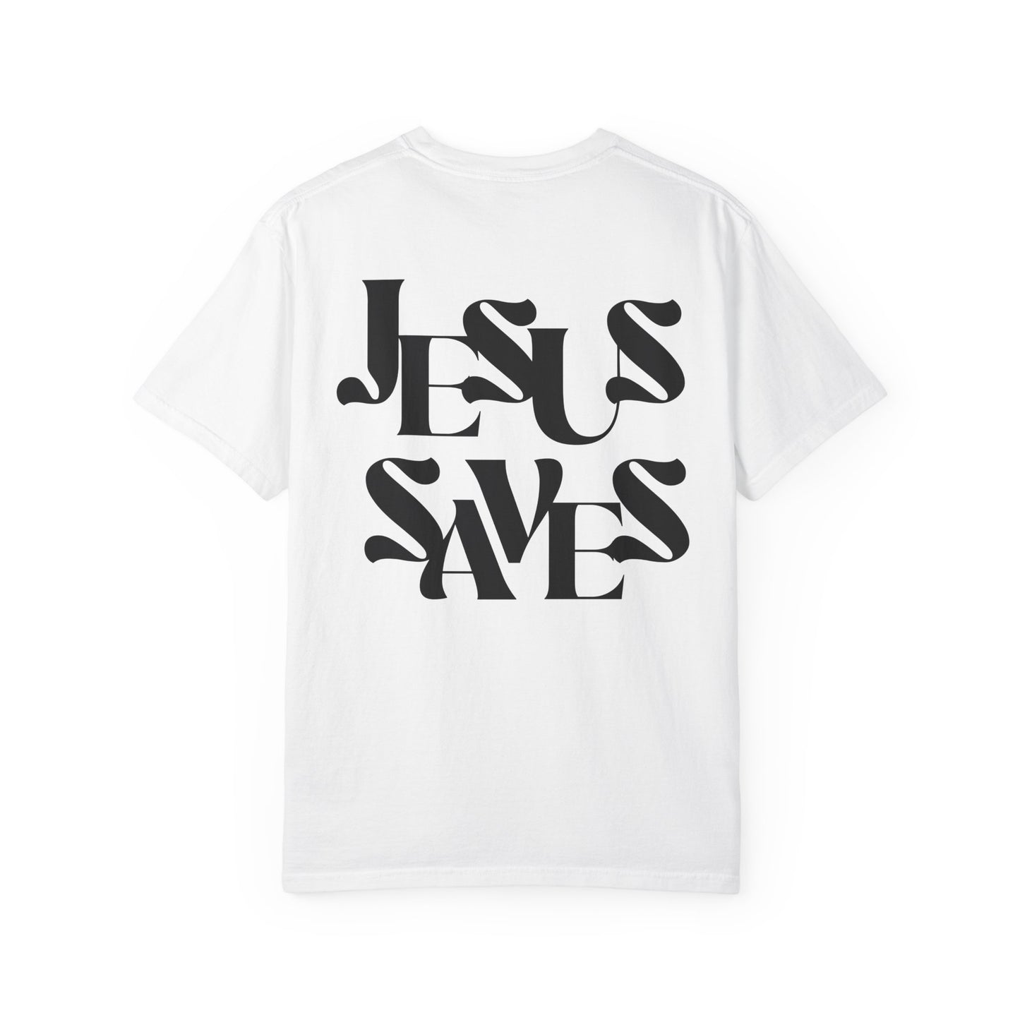 Unisex Garment-Dyed T-Shirt, Faith-Based Apparel, Jesus Saves Tee, Summer Casual Wear, Spiritual Gift, Everyday Comfort