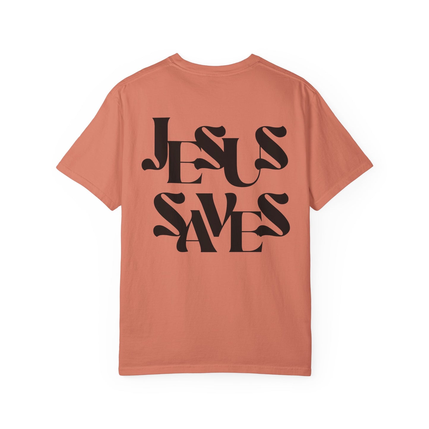 Unisex Garment-Dyed T-Shirt, Faith-Based Apparel, Jesus Saves Tee, Summer Casual Wear, Spiritual Gift, Everyday Comfort