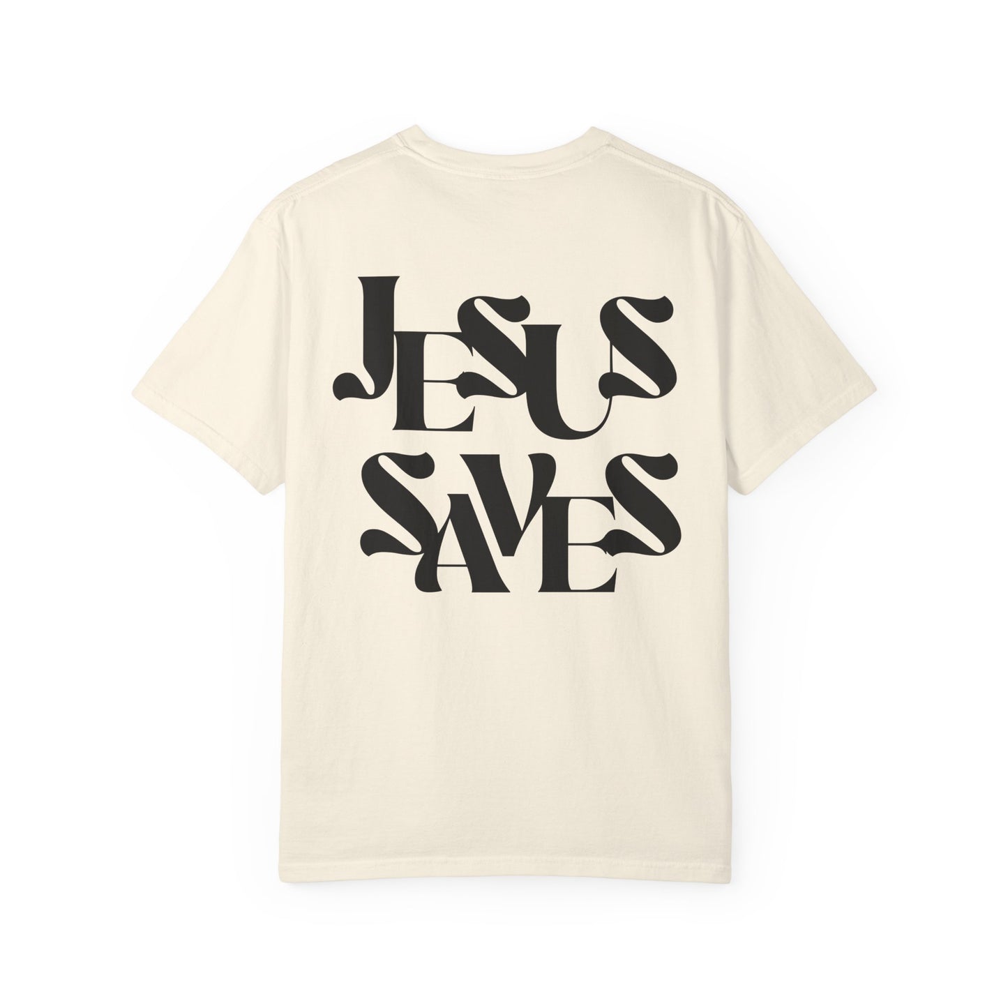 Unisex Garment-Dyed T-Shirt, Faith-Based Apparel, Jesus Saves Tee, Summer Casual Wear, Spiritual Gift, Everyday Comfort