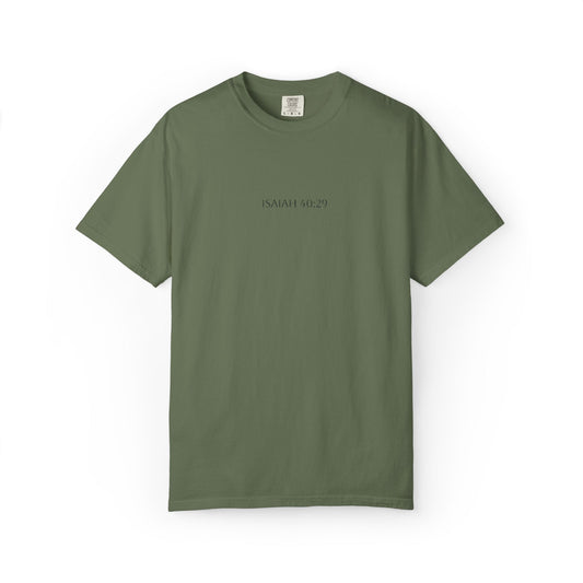 Isaiah 40:29 Unisex Garment-Dyed T-Shirt, Inspirational Tee, Faith-Based Apparel, Comfortable Everyday Wear, Gift for Believers, [...]