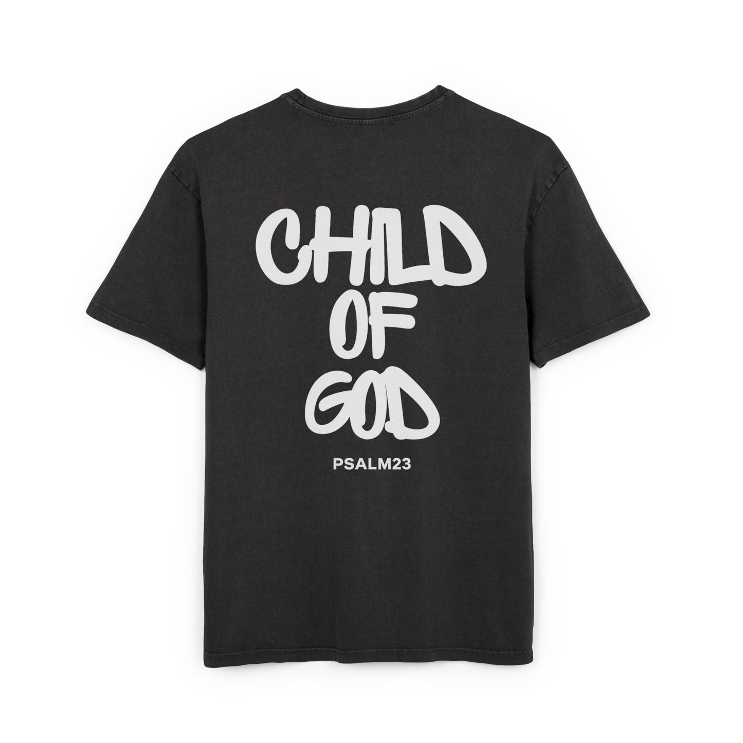 Heavy Oversize Tee, Acid Washed Graphic Shirt, Streetwear T-Shirt, Faith-Based Apparel, Comfortable Casual Wear